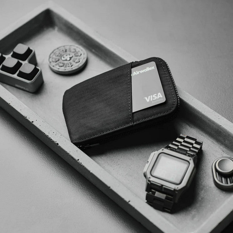 ALPAKA ZIP CARD POUCH (Card, Coins, Cash, Everyday Carry)