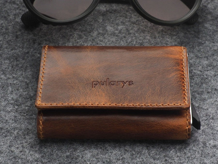 PULARYS COLORADO RFID Wallet - Saddle Leather (10 kartu dan uang kertas)