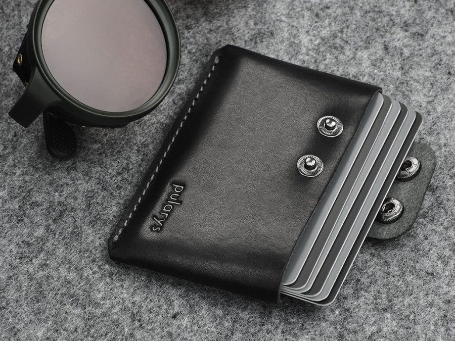 PULARYS HOBBY Wallet - Insider Line (Nomad Leather, 8 kartu, uang kertas, dan kantong koin)