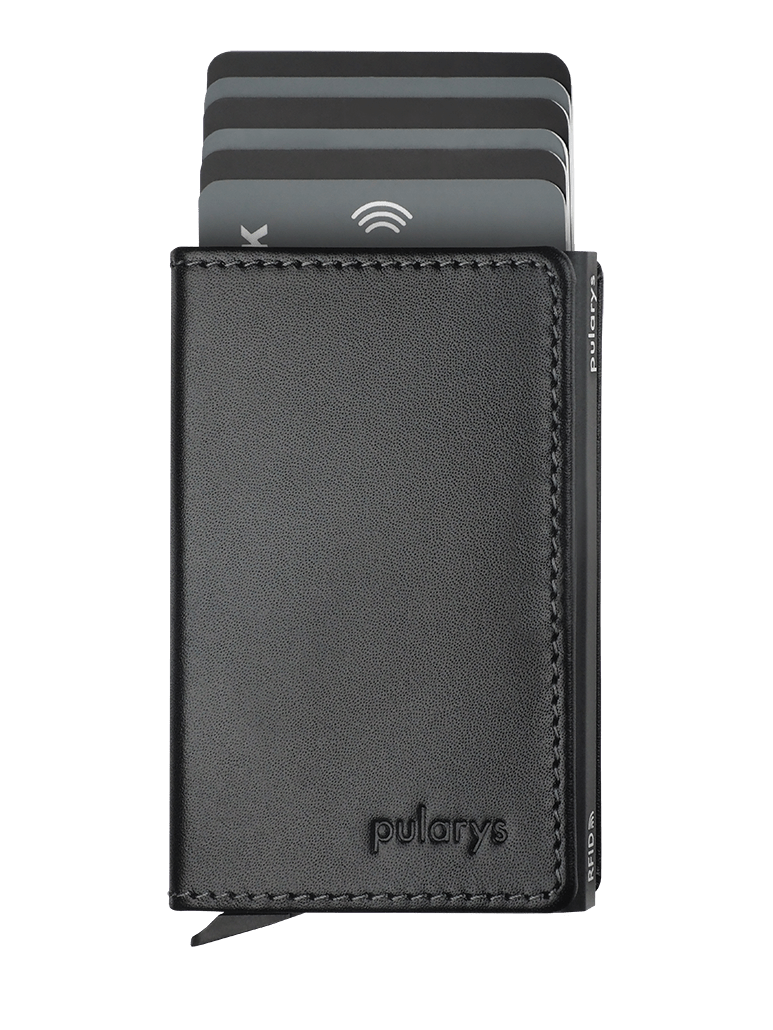 PULARYS YOGA RFID WALLET - ITALIA LEATHER (Holds up to 8 Cards - Gradual Ejection Mechanism)