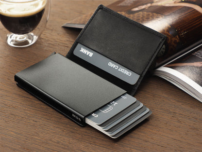 PULARYS YOGA RFID WALLET - ITALIA LEATHER (Holds up to 8 Cards - Gradual Ejection Mechanism)