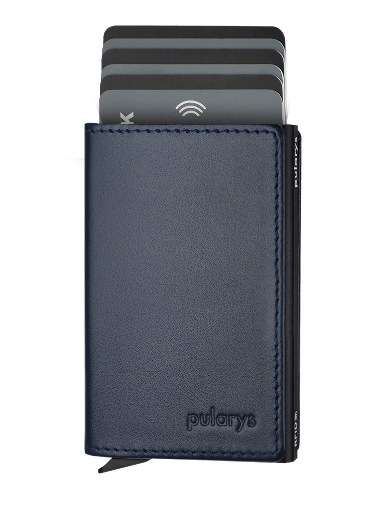 PULARYS YOGA RFID WALLET - ITALIA LEATHER (Holds up to 8 Cards - Gradual Ejection Mechanism)