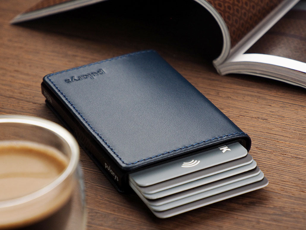 PULARYS YOGA RFID WALLET - ITALIA LEATHER (Holds up to 8 Cards - Gradual Ejection Mechanism)