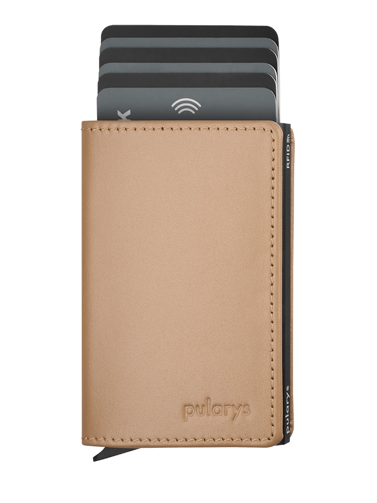 PULARYS YOGA RFID WALLET - ITALIA LEATHER (Holds up to 8 Cards - Gradual Ejection Mechanism)