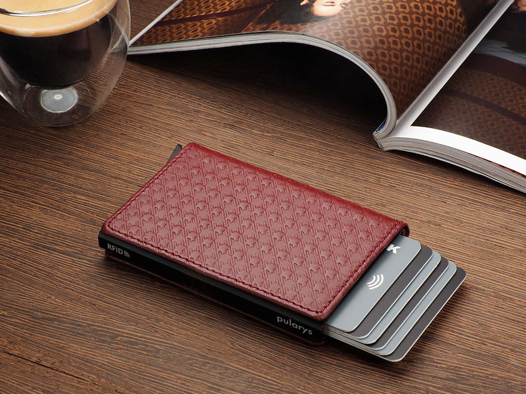 PULARYS YOGA RFID WALLET - RETRO ITALIA LEATHER (Holds up to 8 Cards - Gradual Ejection Mechanism)
