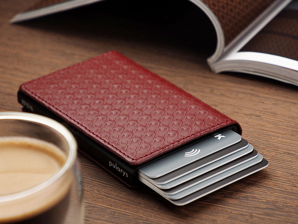 PULARYS YOGA RFID WALLET - RETRO ITALIA LEATHER (Holds up to 8 Cards - Gradual Ejection Mechanism)